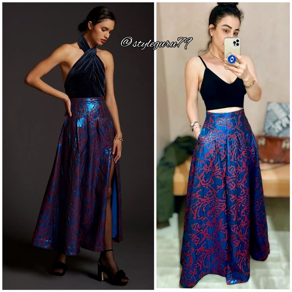 Anthropologie Dresses & Skirts - NWT, Anthropologie, Maeve Pleated Shimmer Maxi Skirt